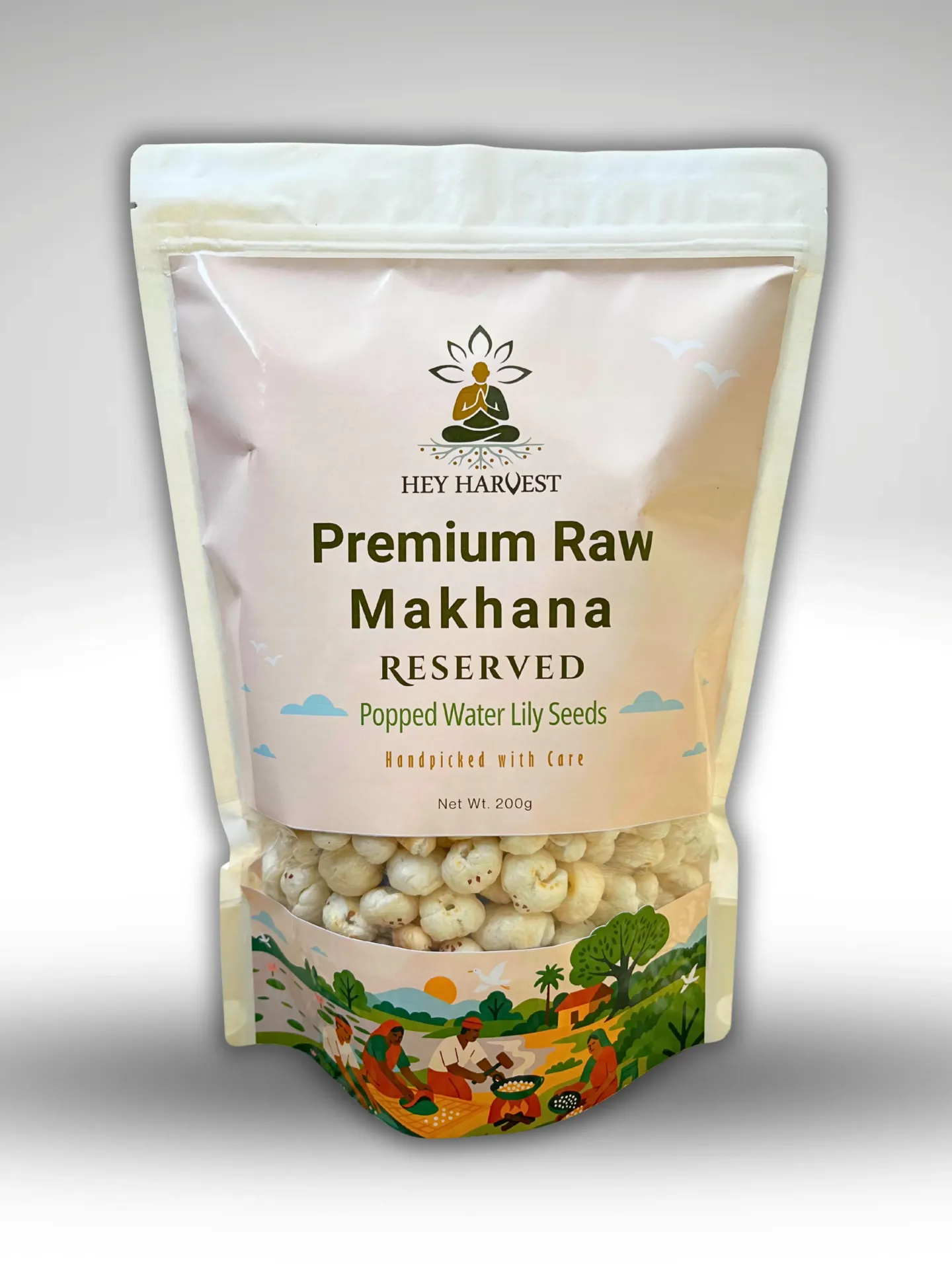 PREMIUM RAW MAKHANA (RESERVED) 200g Pack