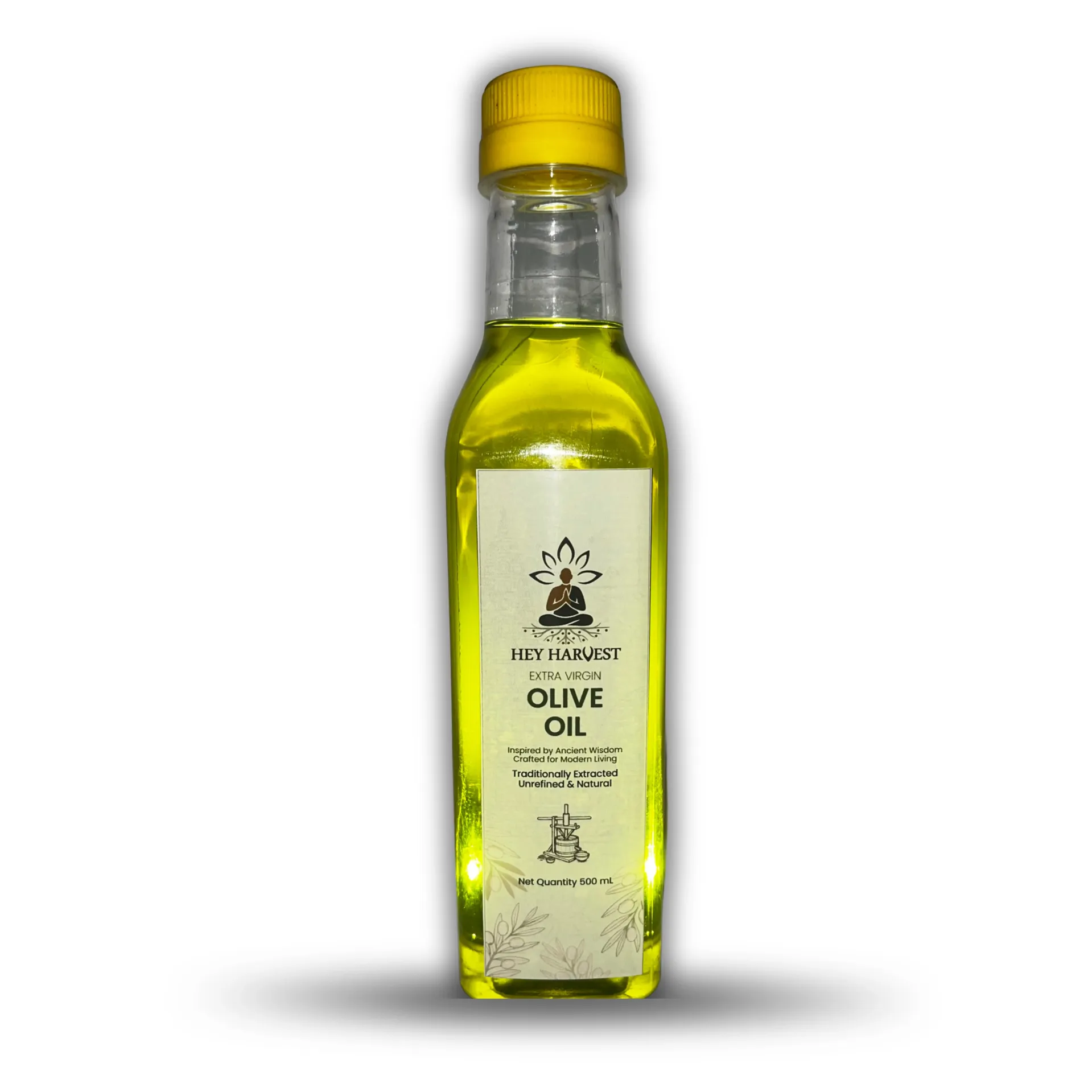 Hey Harvest Extra Virgin Olive Oil | Unrefined & Naturally Extracted | Premium Quality | 500 ml