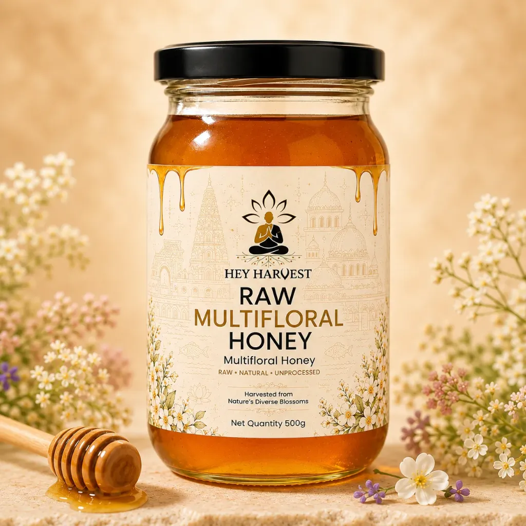 HEY HARVEST Raw Multifloral Honey - 500g